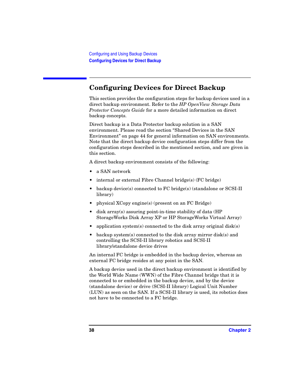 Configuring devices for direct backup | HP B6960-90078 User Manual | Page 68 / 856