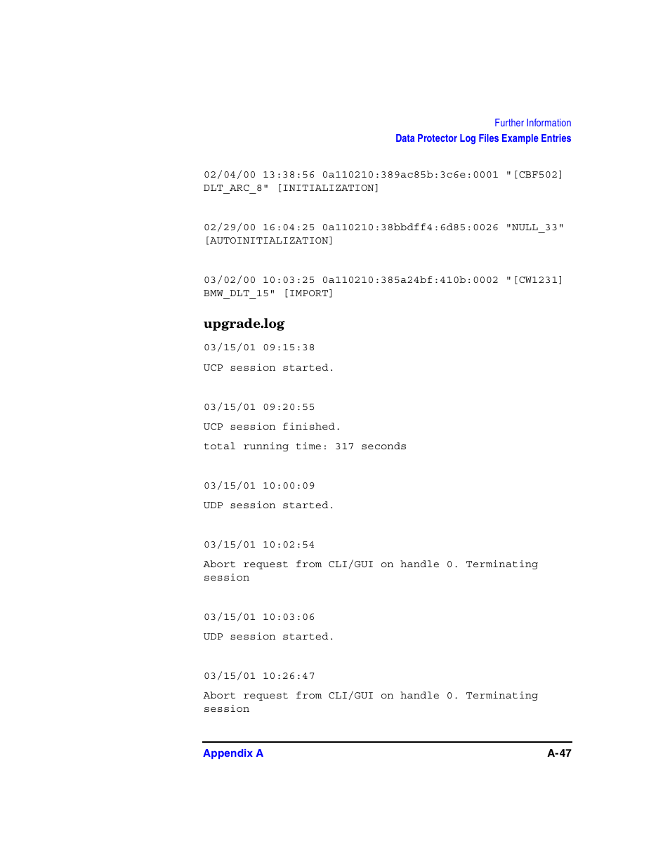 Upgrade.log | HP B6960-90078 User Manual | Page 777 / 856