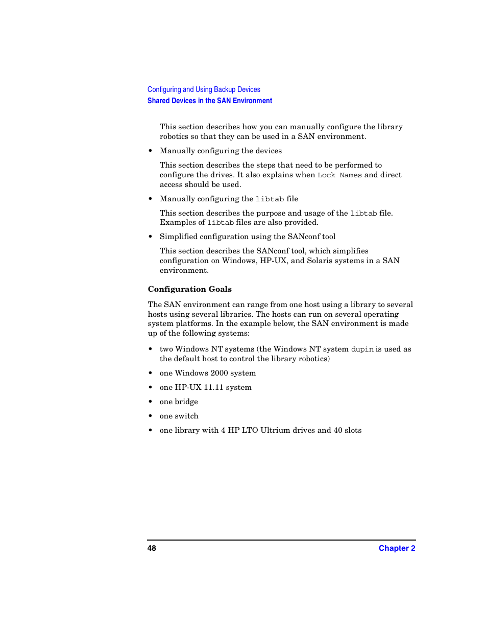 Configuration goals | HP B6960-90078 User Manual | Page 78 / 856