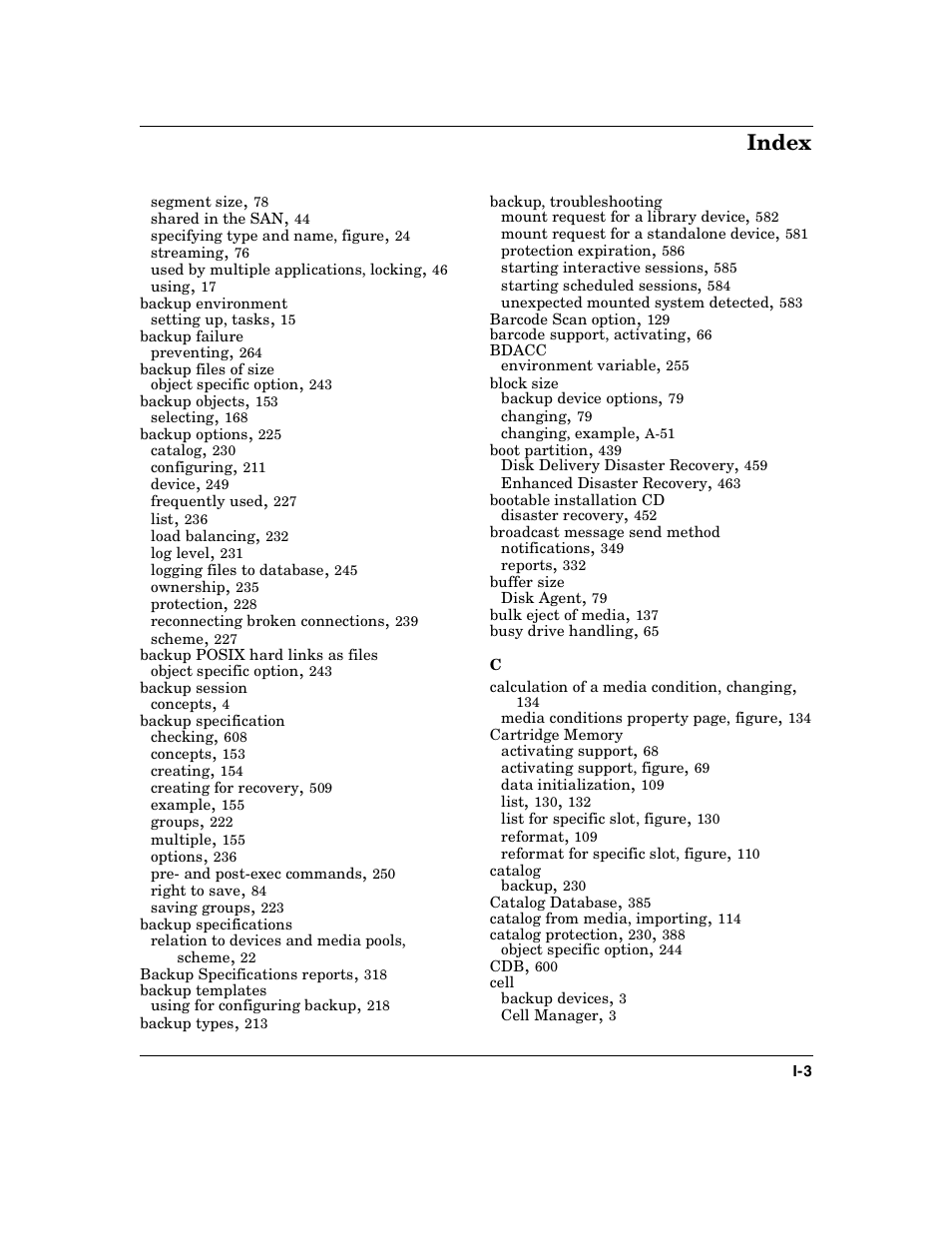 Index | HP B6960-90078 User Manual | Page 833 / 856