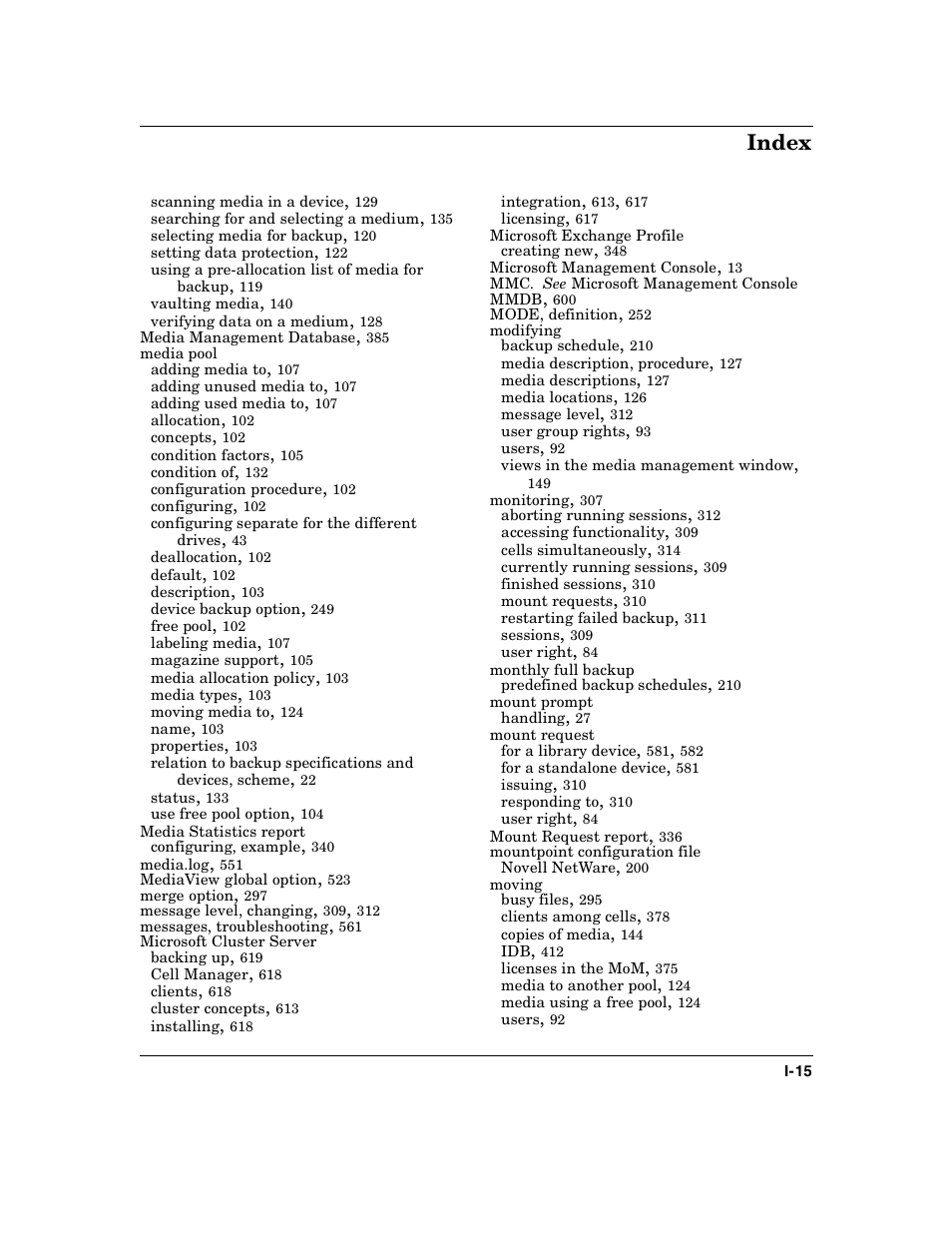 Index | HP B6960-90078 User Manual | Page 845 / 856