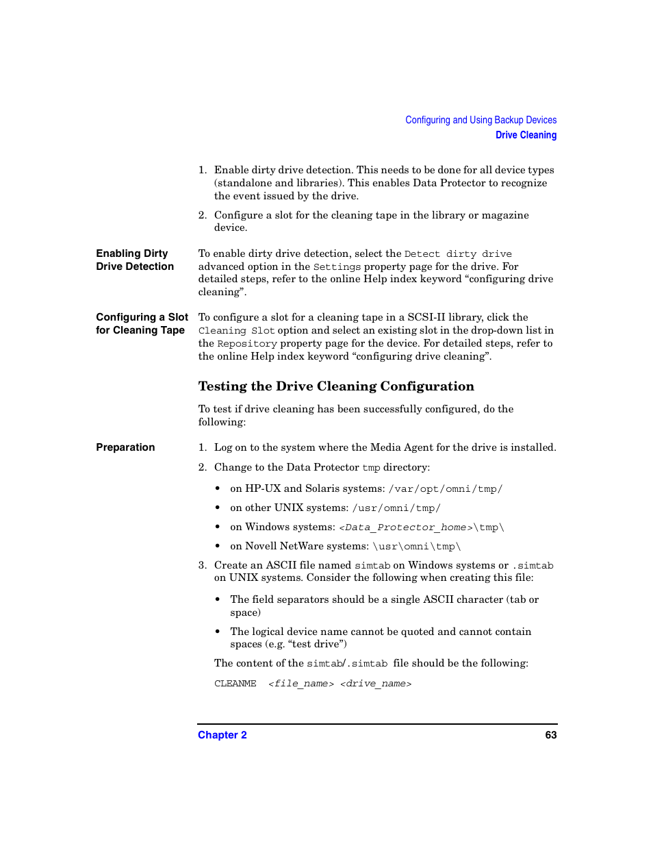 Testing the drive cleaning configuration | HP B6960-90078 User Manual | Page 93 / 856