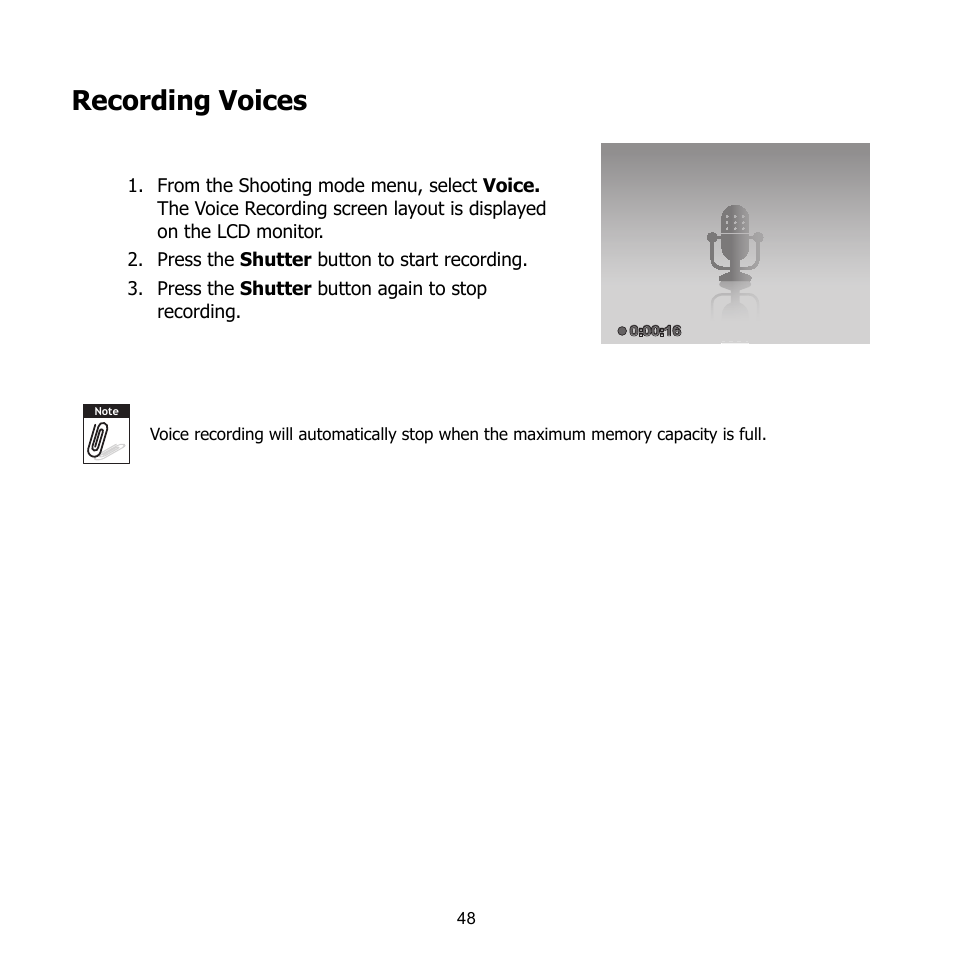 Recording voices | HP CB350 User Manual | Page 59 / 81