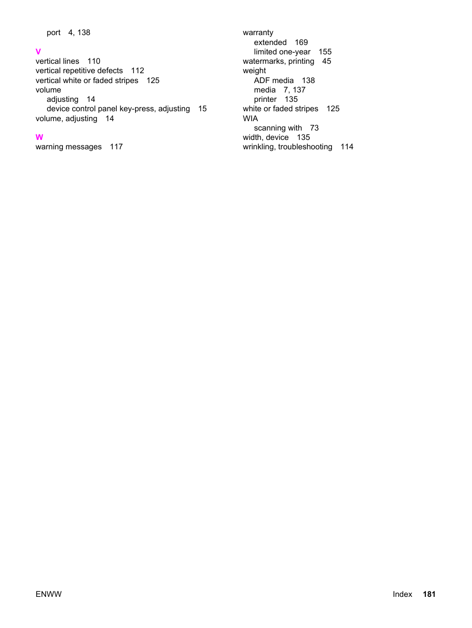 HP 3380 User Manual | Page 193 / 196