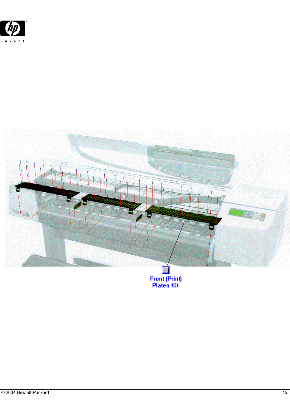 Hp parts reference guide | HP DesignJet 500 User Manual | Page 15 / 16