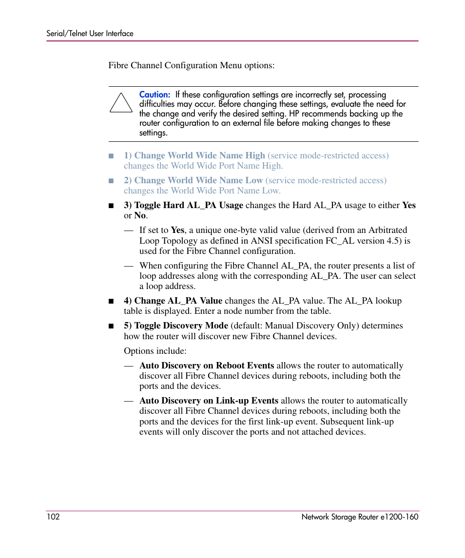 HP e1200-160 User Manual | Page 102 / 200