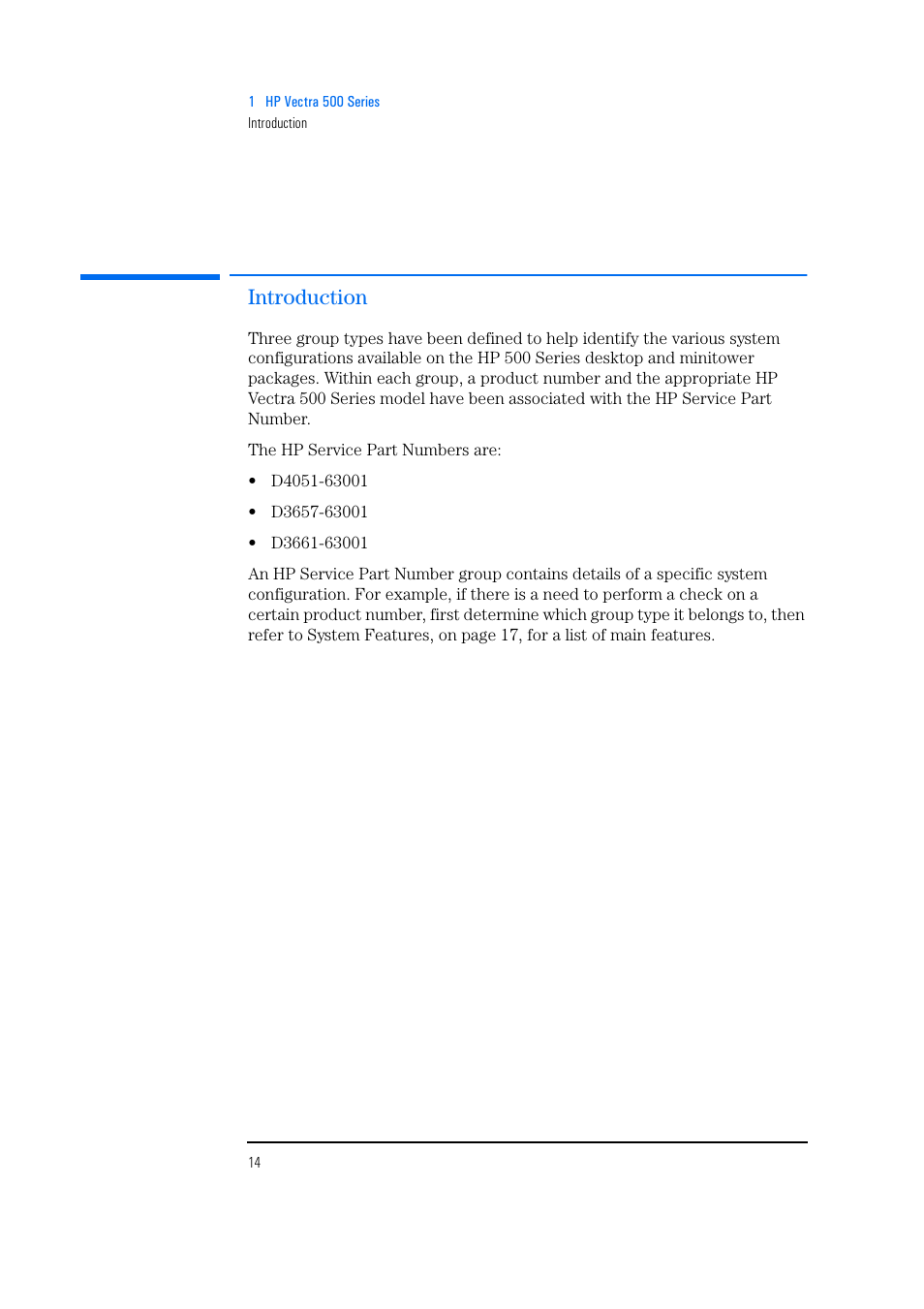 Introduction | HP Vectra 500 Series User Manual | Page 14 / 146