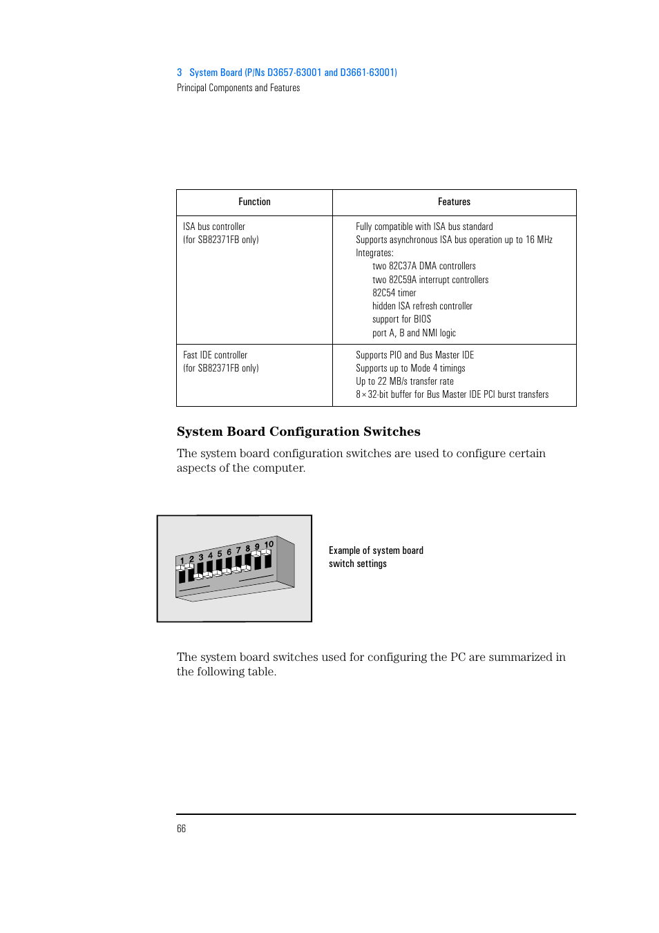 System board configuration switches | HP Vectra 500 Series User Manual | Page 66 / 146