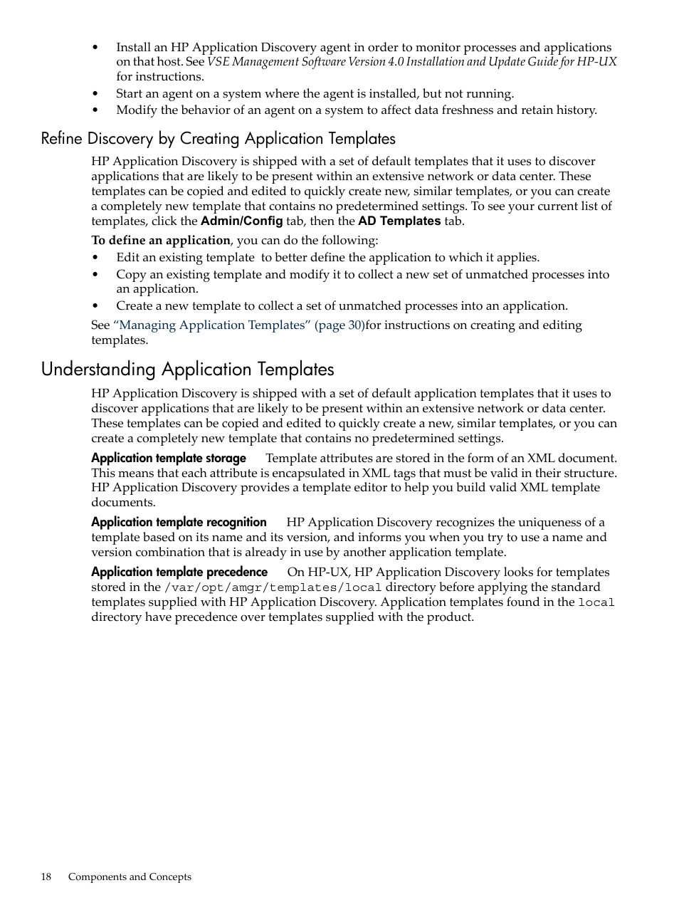 Refine discovery by creating application templates, Understanding application templates | HP 5992-3838 User Manual | Page 18 / 78