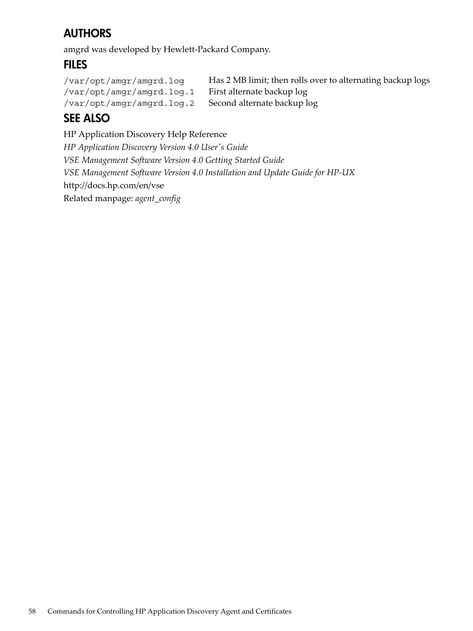 Authors, Files, See also | HP 5992-3838 User Manual | Page 58 / 78