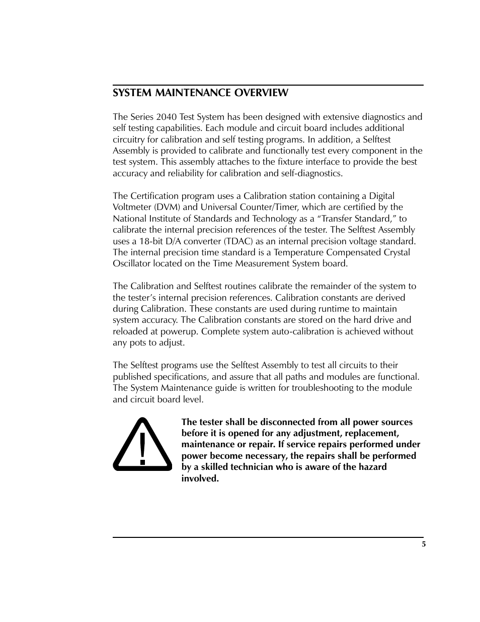 System maintenance overview | HP 2040D User Manual | Page 6 / 67