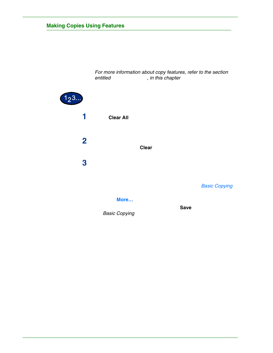 Making copies using features, Making copies using features 1–14 | HP 3535 User Manual | Page 32 / 268