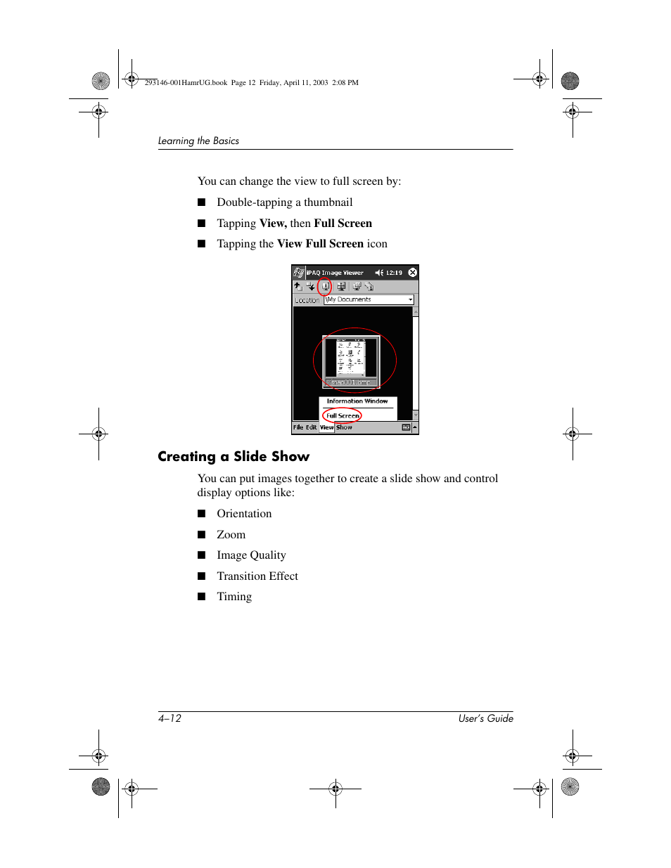 Creating a slide show | HP h2200 Series User Manual | Page 48 / 125