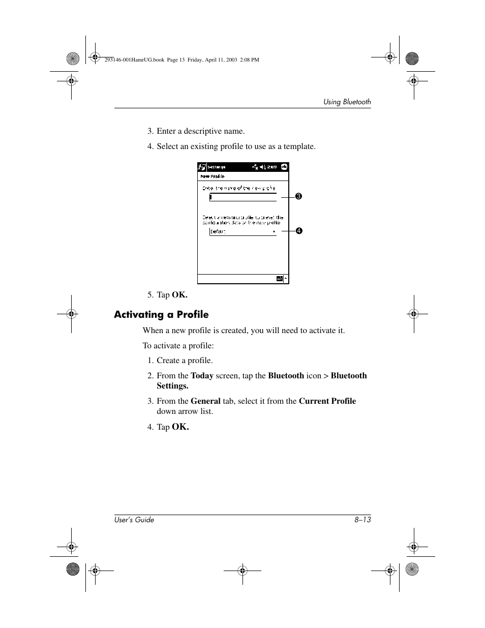 Activating a profile | HP h2200 Series User Manual | Page 88 / 125