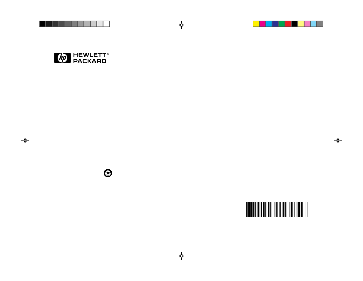 Back cover | HP 340 User Manual | Page 20 / 20