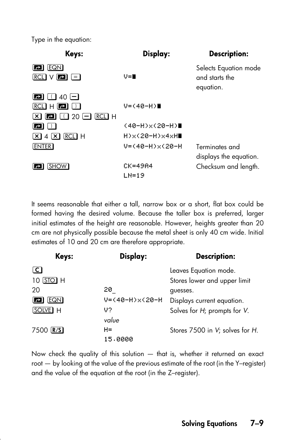 HP 33s User Manual | Page 119 / 387