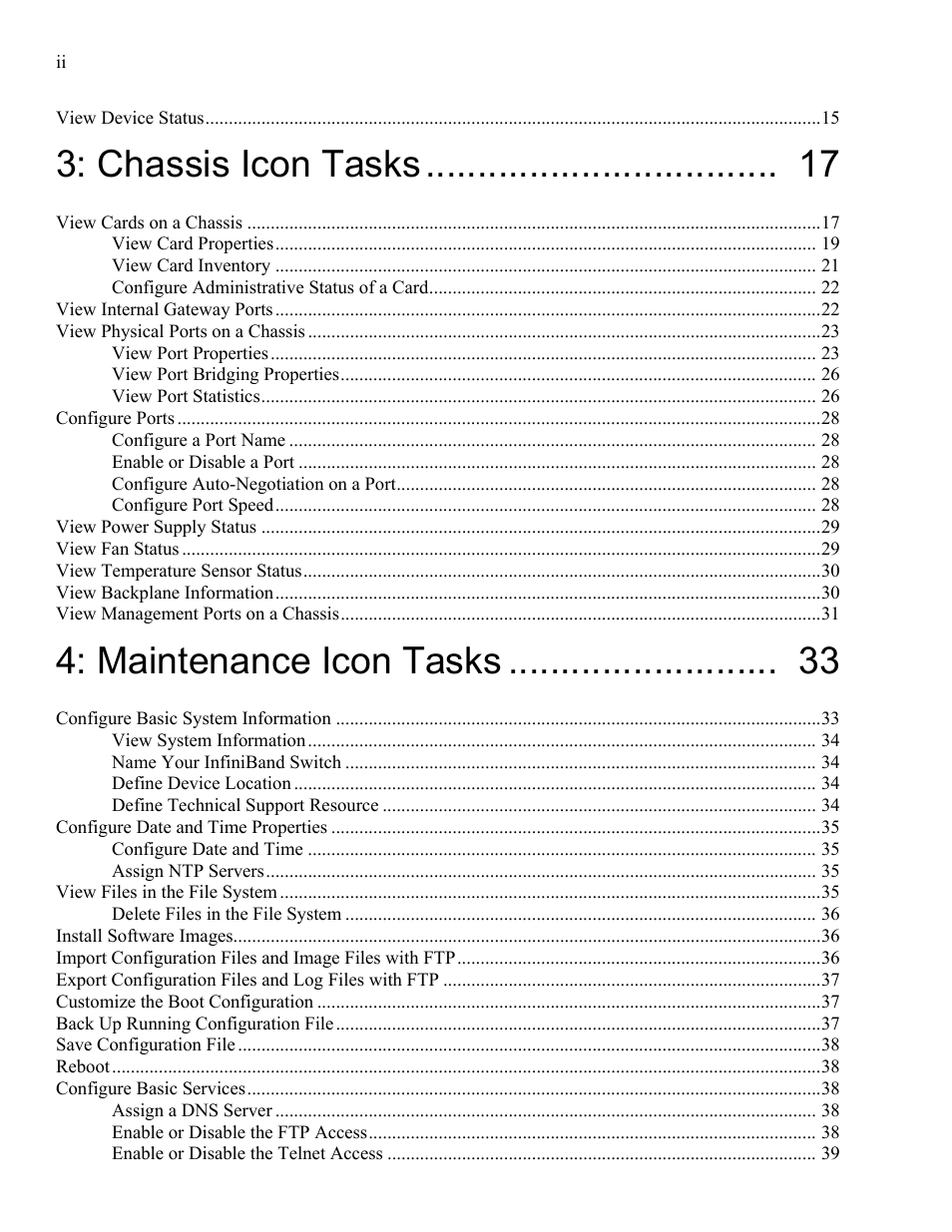 Chassis icon tasks, Maintenance icon tasks | HP 377707-002 User Manual | Page 4 / 92