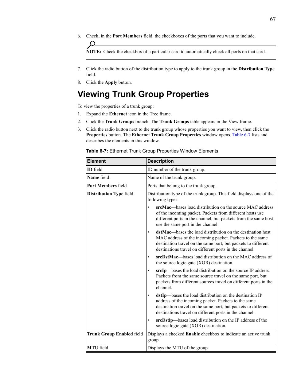 Viewing trunk group properties, View trunk group properties | HP 377707-002 User Manual | Page 75 / 92