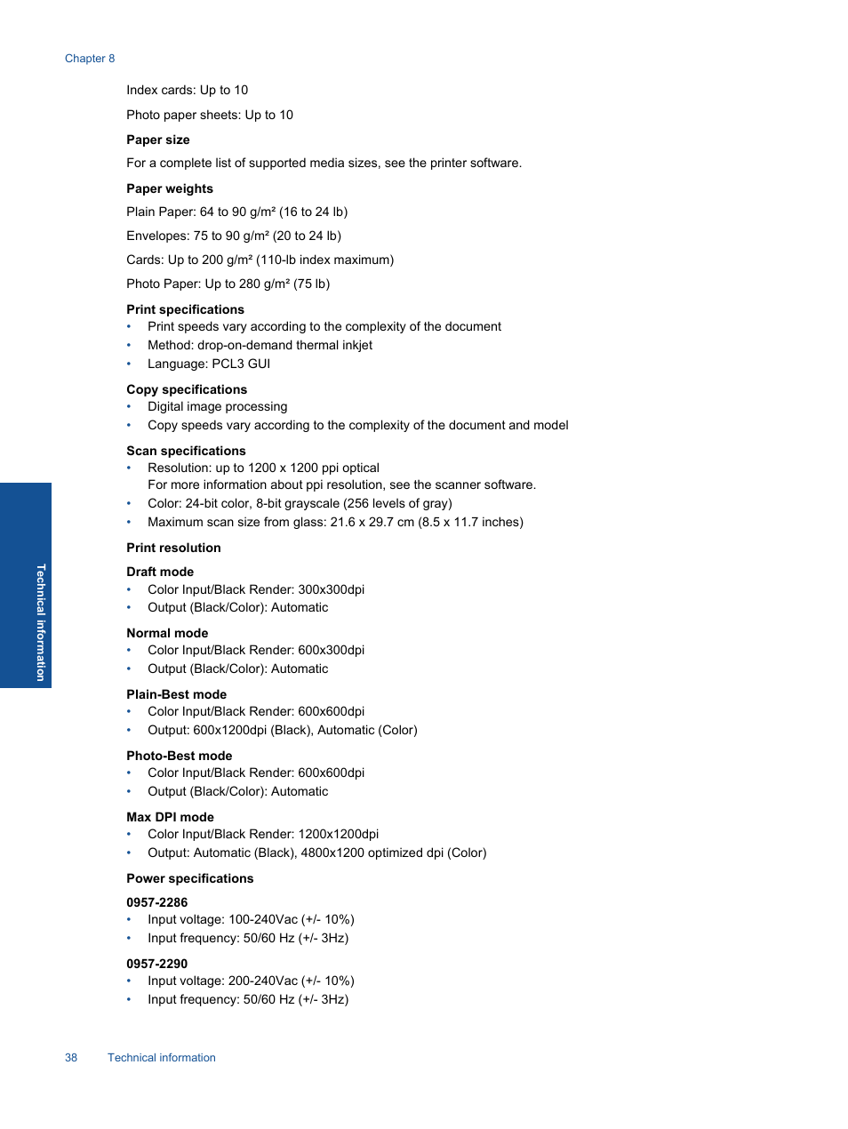 HP 2060 K110 User Manual | Page 40 / 48