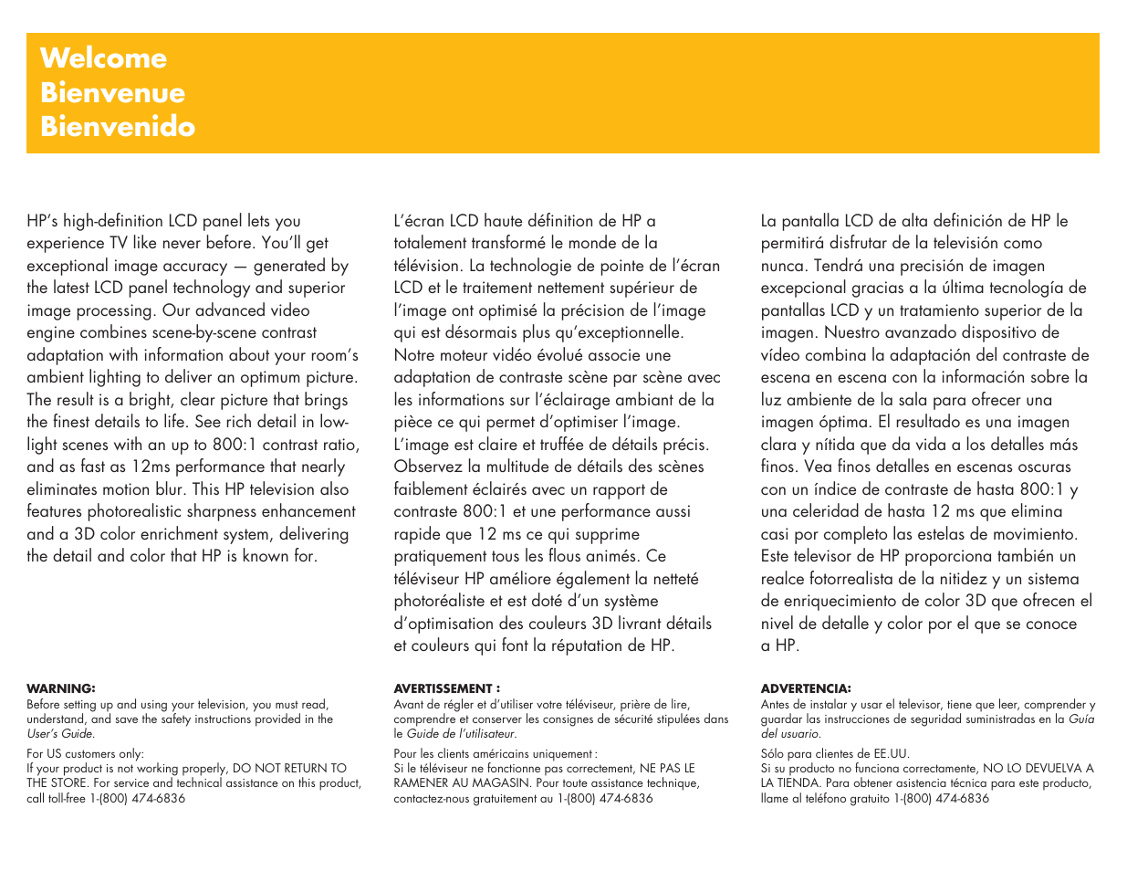 Welcome bienvenue bienvenido | HP LC3700N User Manual | Page 97 / 118