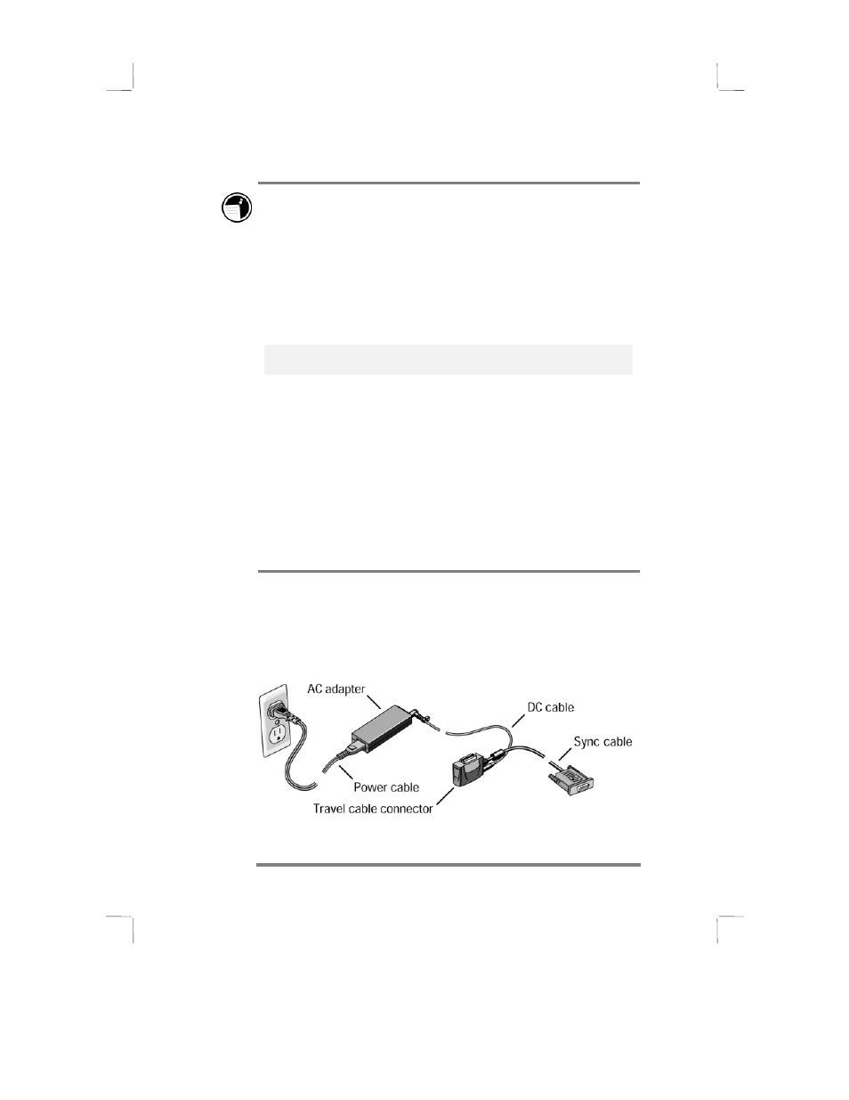Connecting the travel cable and ac adapter | HP 430se User Manual | Page 18 / 151
