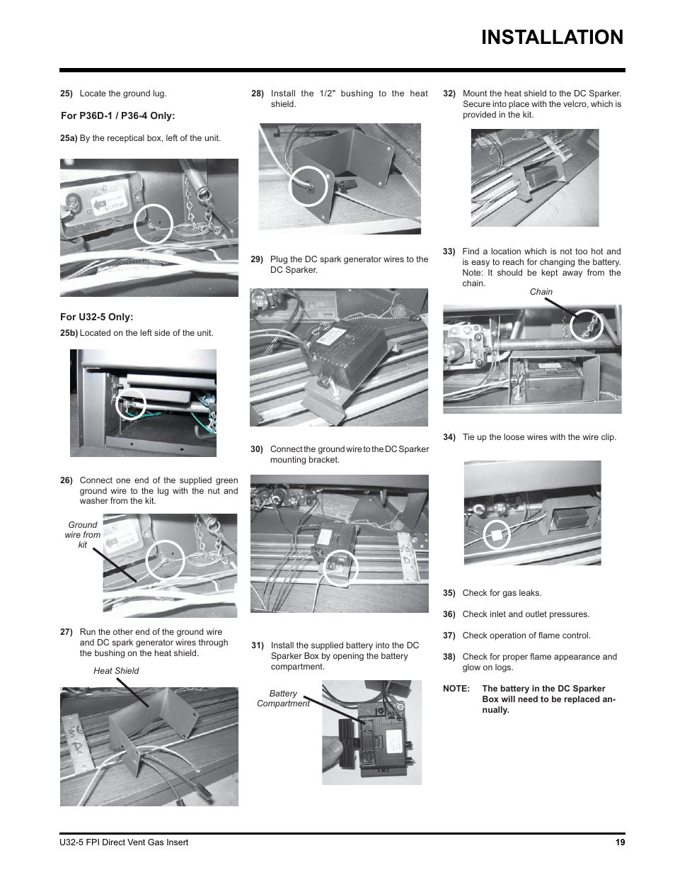 Installation | Hampton Direct U32 User Manual | Page 19 / 40