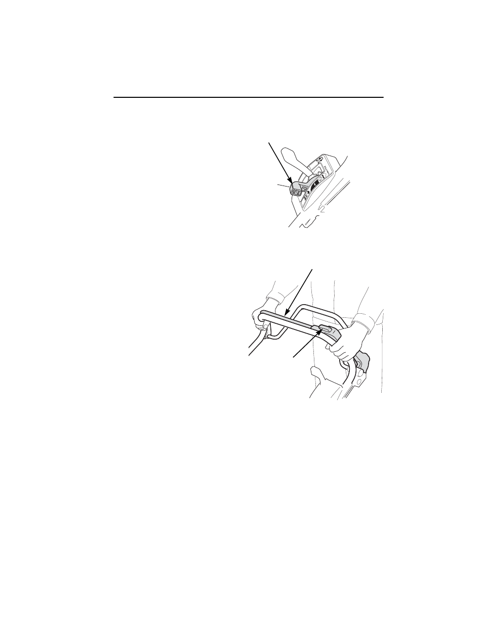 Operating the controls for mowing, Throttle lever, Blade control lever | Operation 19 | HONDA HRC216HXA User Manual | Page 21 / 84