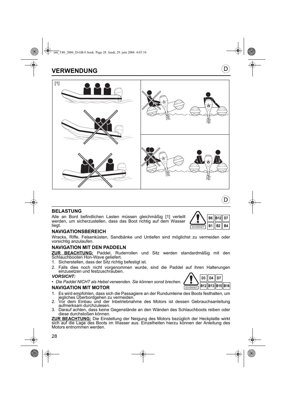 Verwendung | HONDA T32 User Manual | Page 28 / 39