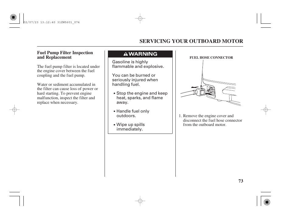 HONDA Outboard Motor BF130A User Manual | Page 75 / 116