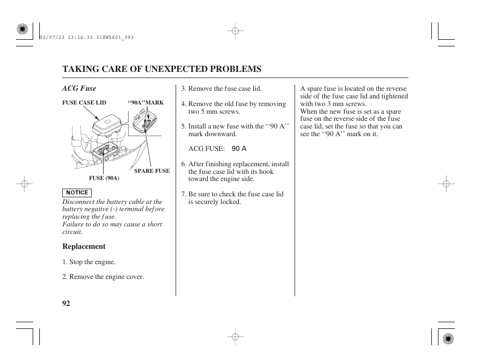 HONDA Outboard Motor BF130A User Manual | Page 94 / 116