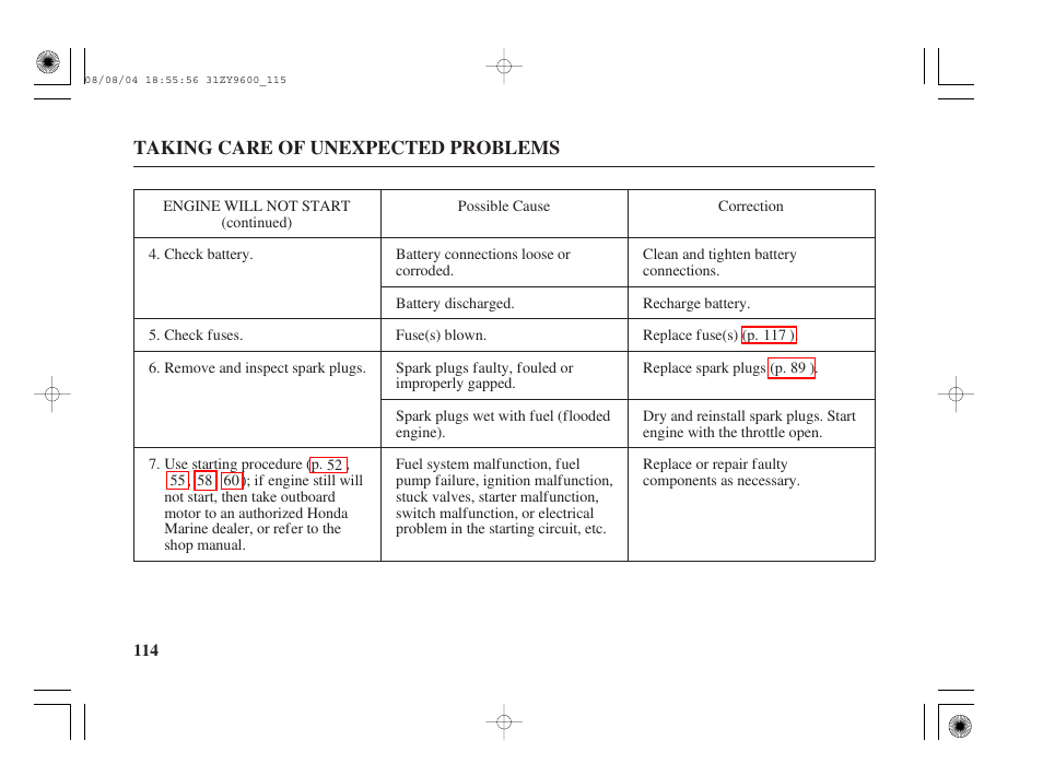 HONDA Outdoor Motor BF90D User Manual | Page 116 / 151