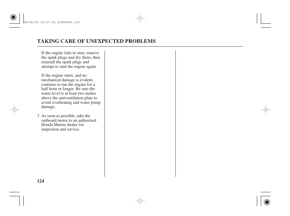 HONDA Outdoor Motor BF90D User Manual | Page 126 / 151