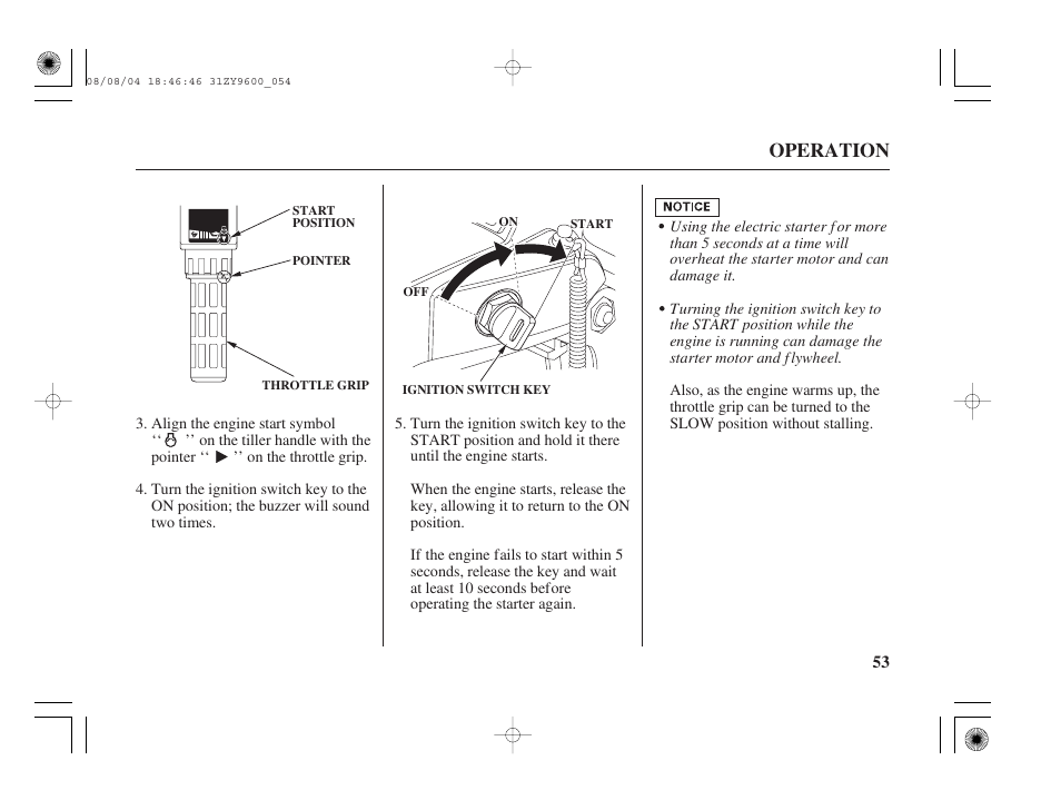 Operation | HONDA Outdoor Motor BF90D User Manual | Page 55 / 151