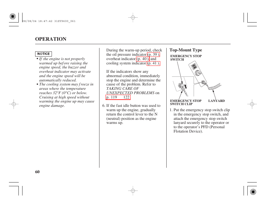 Top-mount type | HONDA Outdoor Motor BF90D User Manual | Page 62 / 151