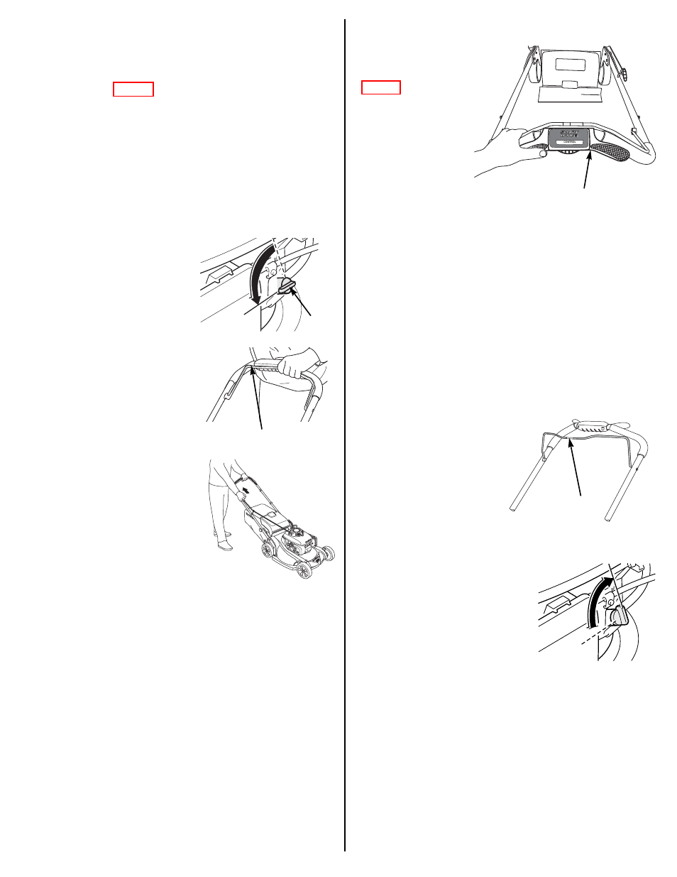 Operation, Mowing precautions, Starting the engine | Operating the controls for mowing, Stopping the engine, Grip (p. 7), Lever (p. 7), Lve (p. 7) | HONDA HRX217VKA User Manual | Page 7 / 24