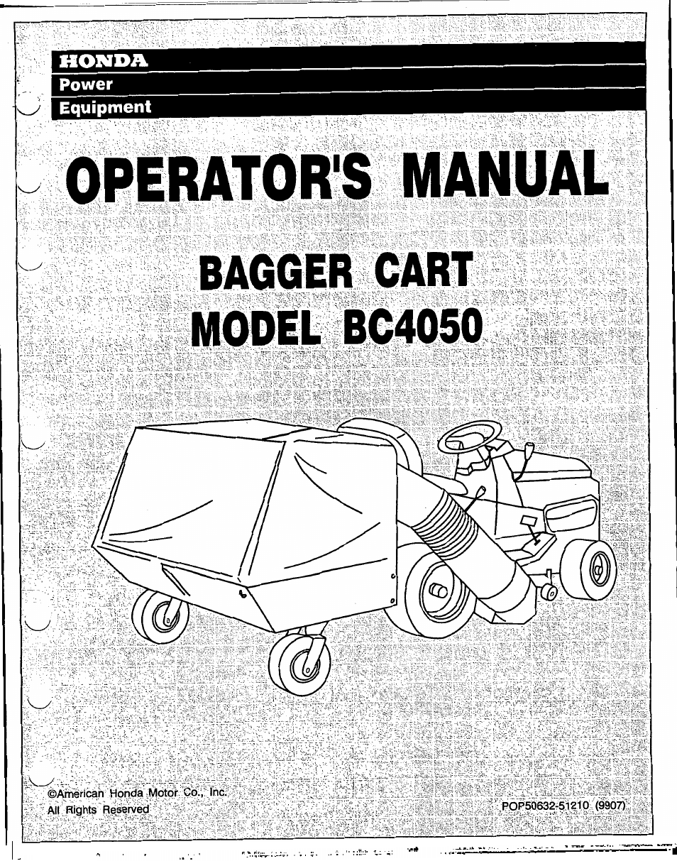 HONDA BC4050 User Manual | 30 pages