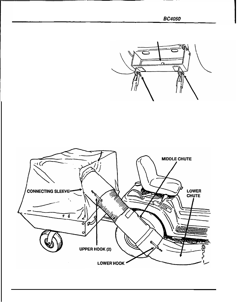 Connecting and disconnecting the cart, Connecting and disconnecting the cart connection, Disconnection | Cart | HONDA BC4050 User Manual | Page 16 / 30