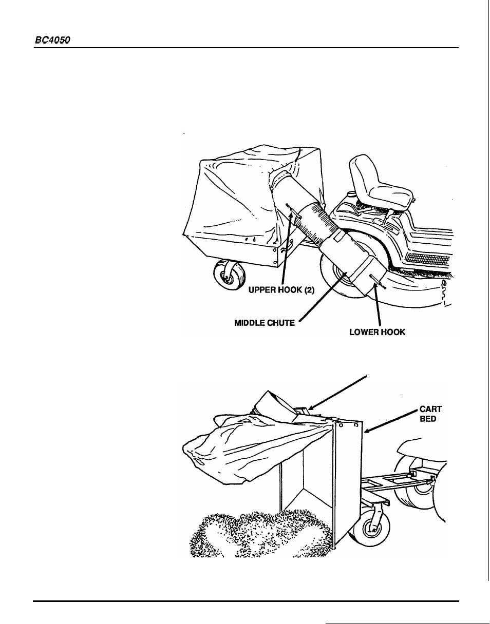 Tipping, Cart bed | HONDA BC4050 User Manual | Page 19 / 30