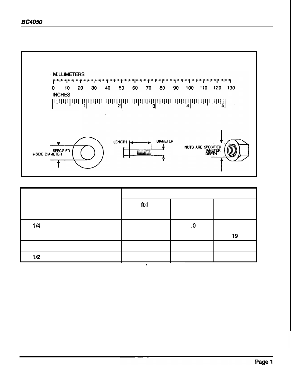 Fastener measurement | HONDA BC4050 User Manual | Page 7 / 30