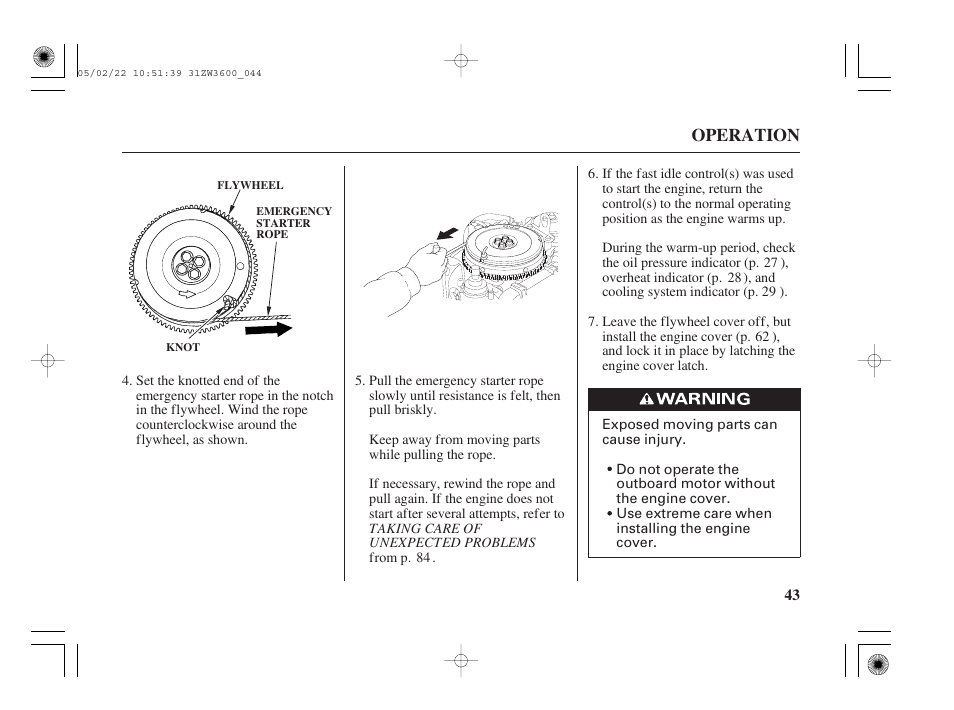 HONDA Outdoor Motor BF50A User Manual | Page 45 / 126