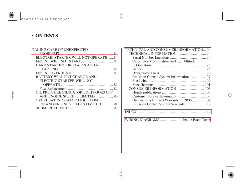 HONDA Outdoor Motor BF50A User Manual | Page 8 / 126