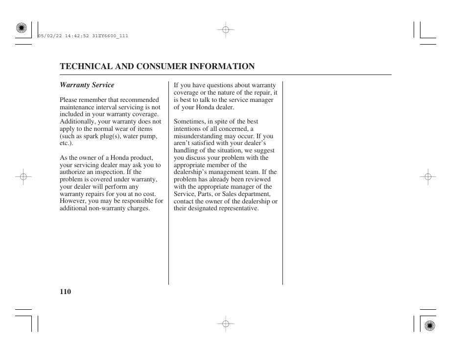 HONDA Outboard Motor BF150A User Manual | Page 112 / 129