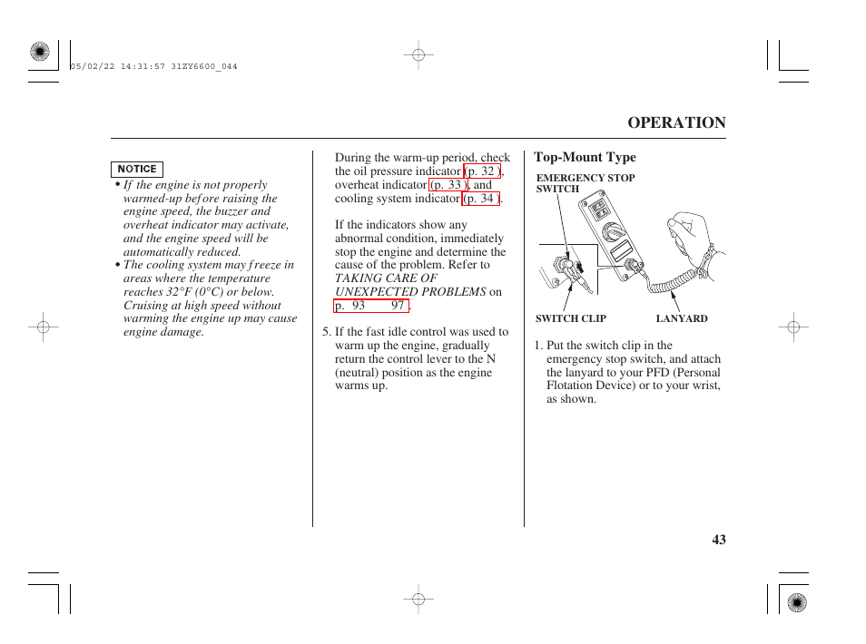 HONDA Outboard Motor BF150A User Manual | Page 45 / 129
