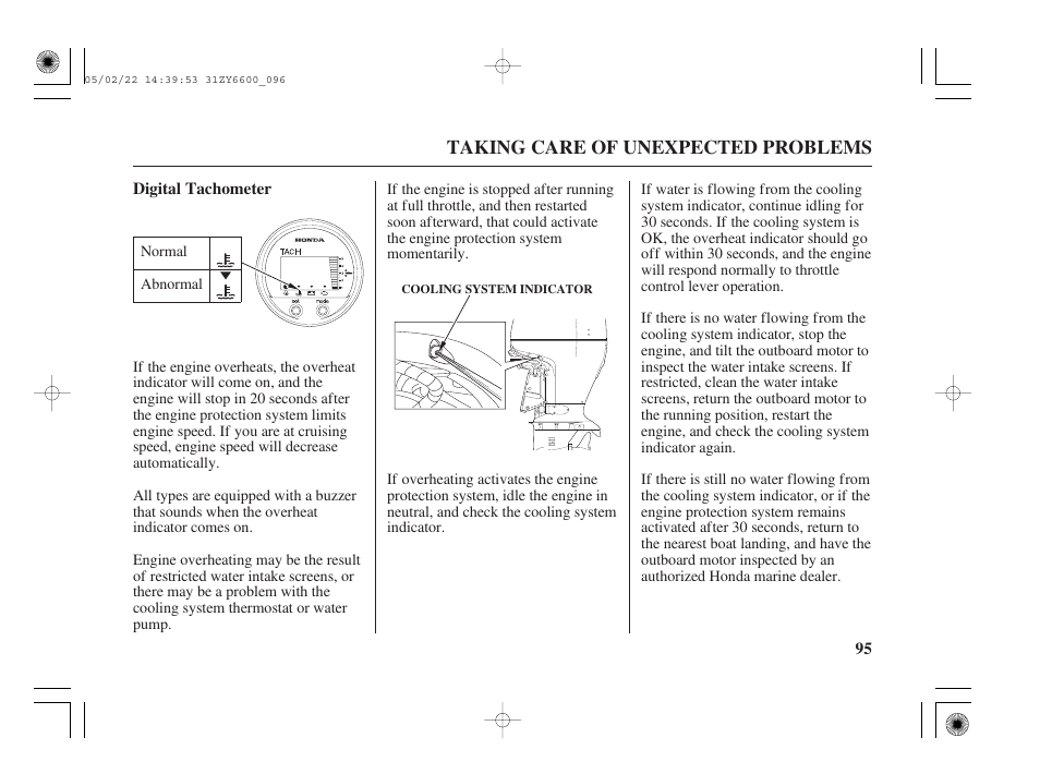 HONDA Outboard Motor BF150A User Manual | Page 97 / 129