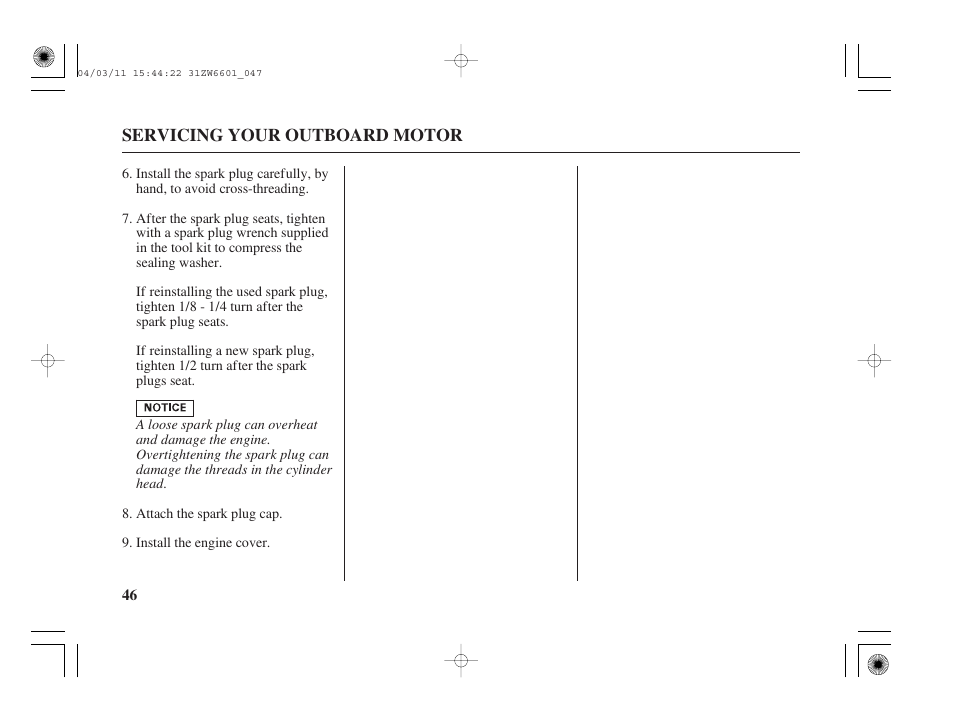 HONDA Outboard Motor BF2D User Manual | Page 48 / 83