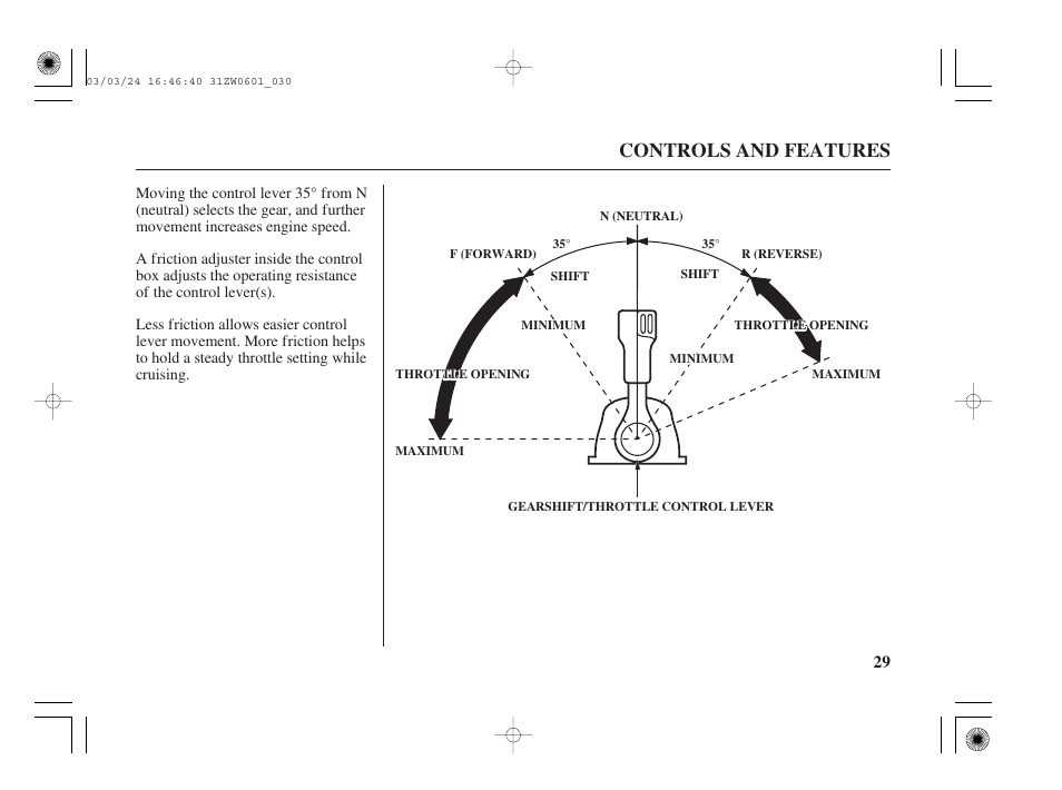Controls and features | HONDA Outboard Motor BF90A User Manual | Page 31 / 130