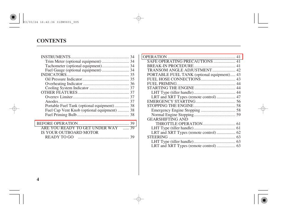 HONDA Outboard Motor BF90A User Manual | Page 6 / 130