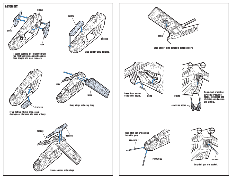 Assembly | Hasbro Star Wars Republic Gunship 87862 User Manual | Page 2 / 2