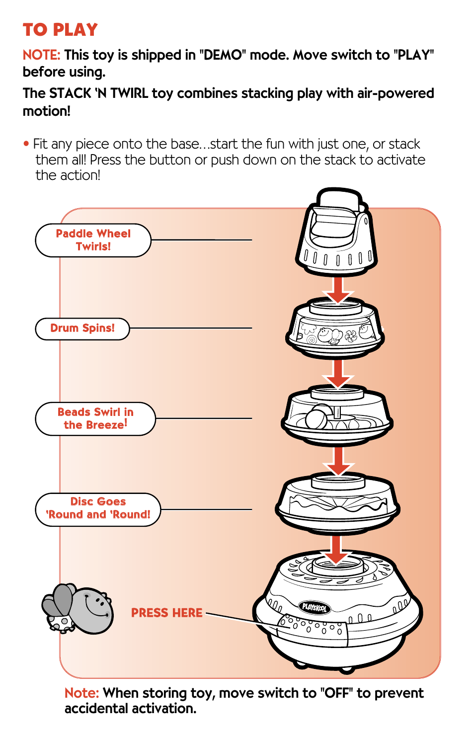 Hasbro Stack 'n Twirl 06471 User Manual | Page 2 / 4