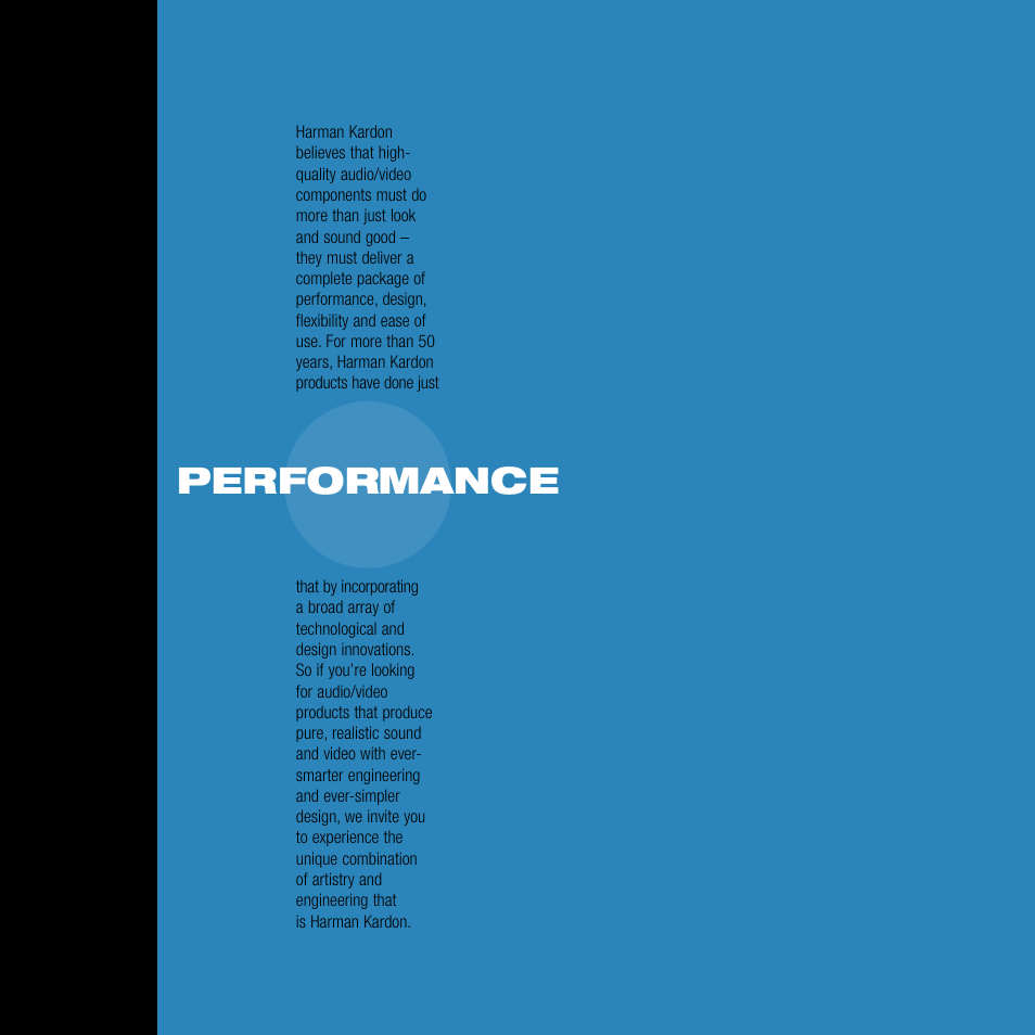 Performance | Harman-Kardon Home Theater System User Manual | Page 3 / 44